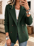 Janet | Elegant Blazer with Knit Sleeves