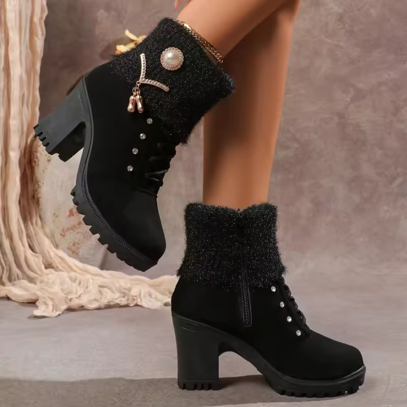 Grace Comfortable Orthopedic Heels - Black