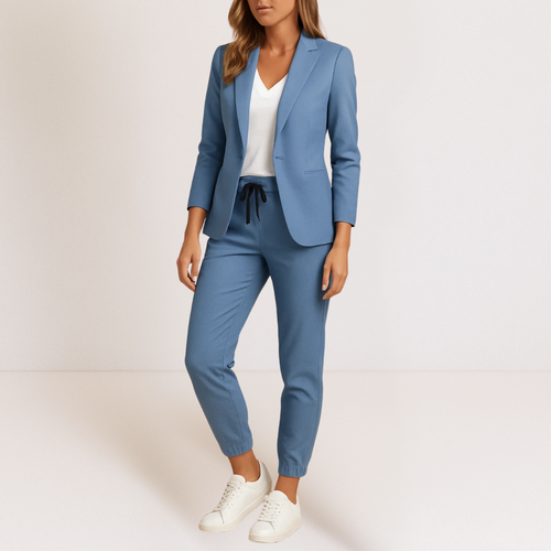 Cynthia Two-Piece Women's Suit Blue