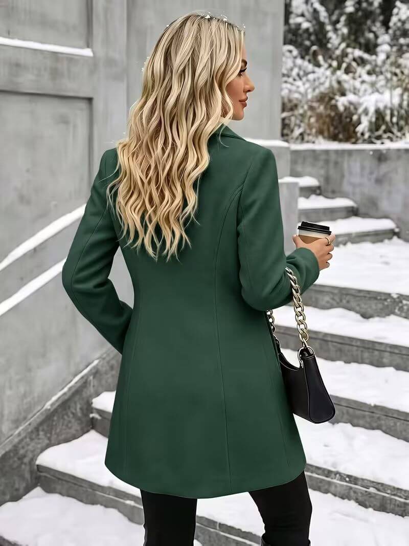Joyce Comfortable Coat with Stand Collar