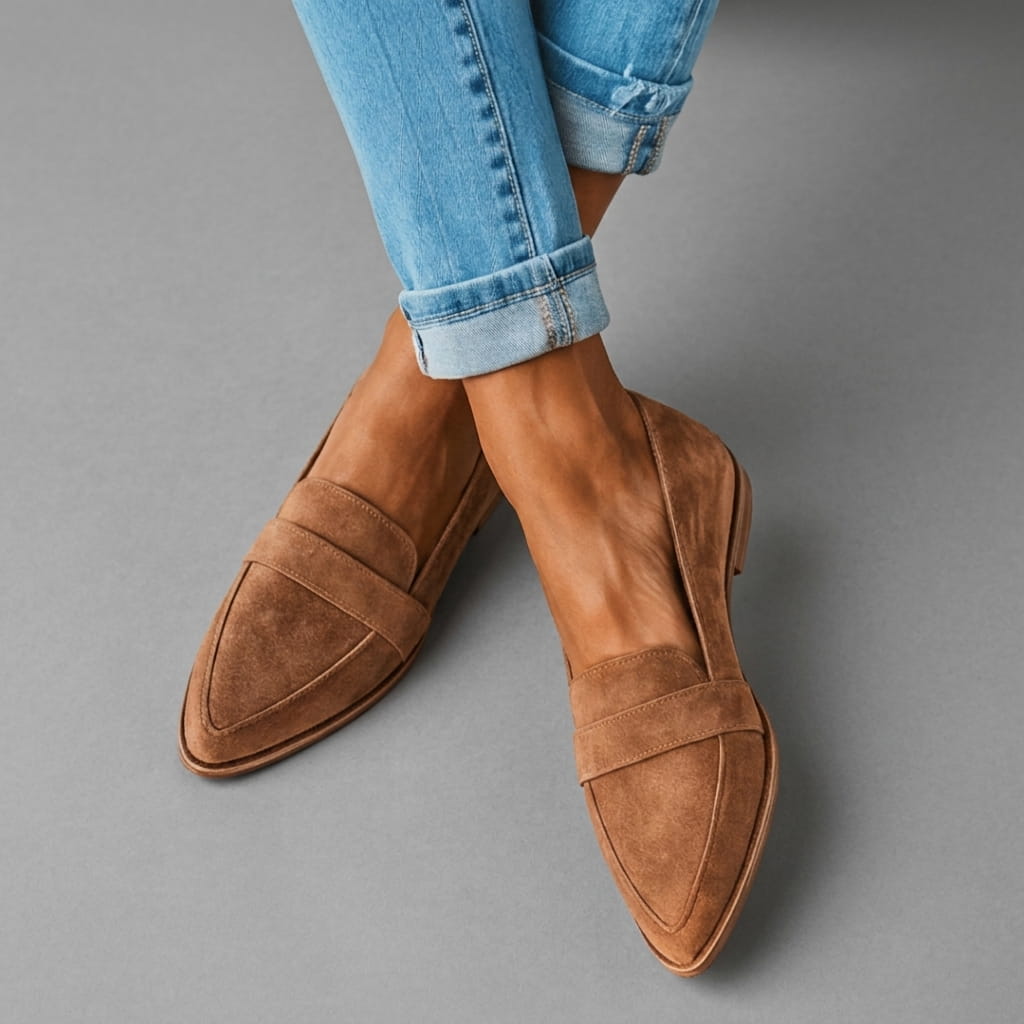 Rose Soft Suede Loafers