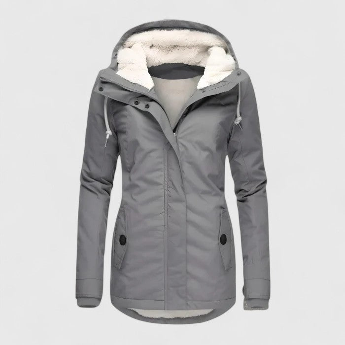 Laura Elegant Autumn Jacket - Gray