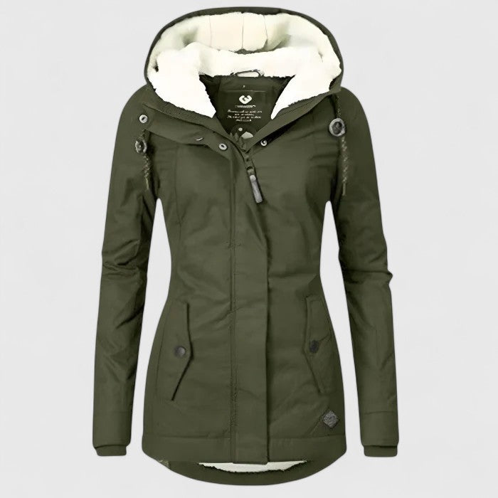 Laura Elegant Autumn Jacket - Green