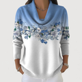 Eleanor | Floral Sweater with Soft Neckline