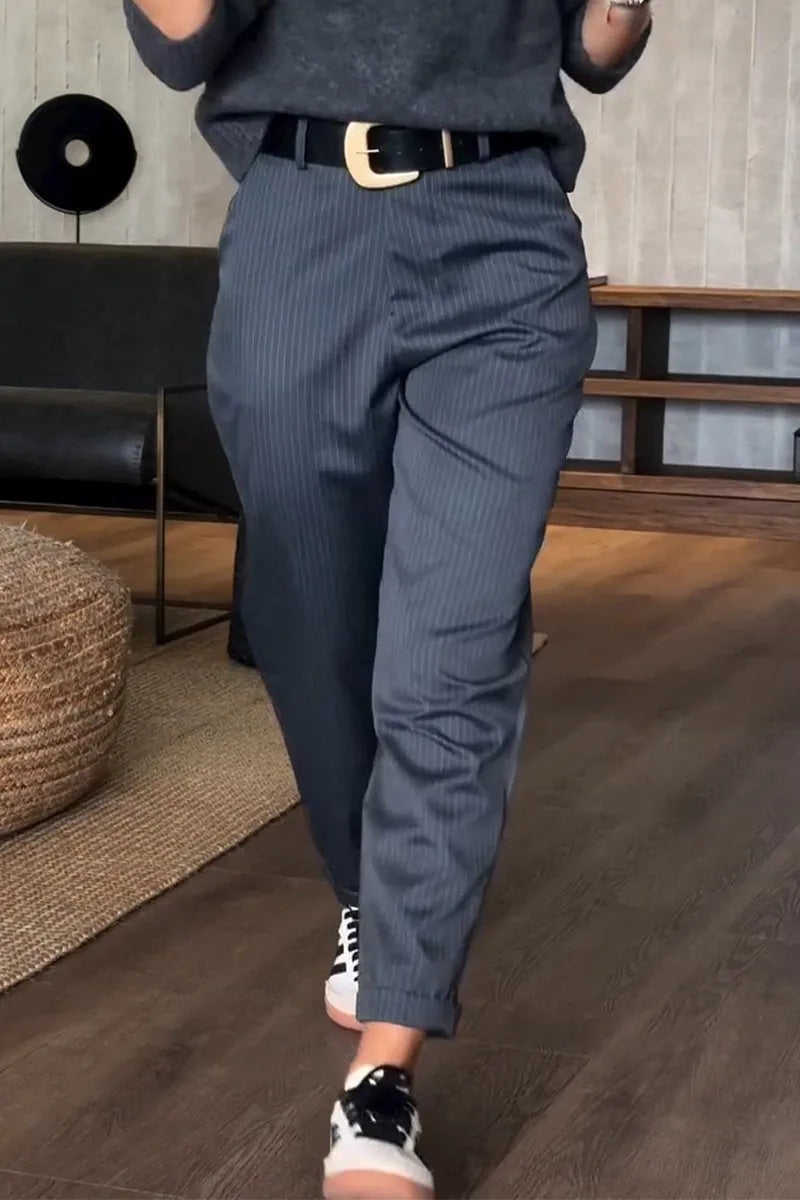 Jean | Elegant Figure-Flattering Striped Pants