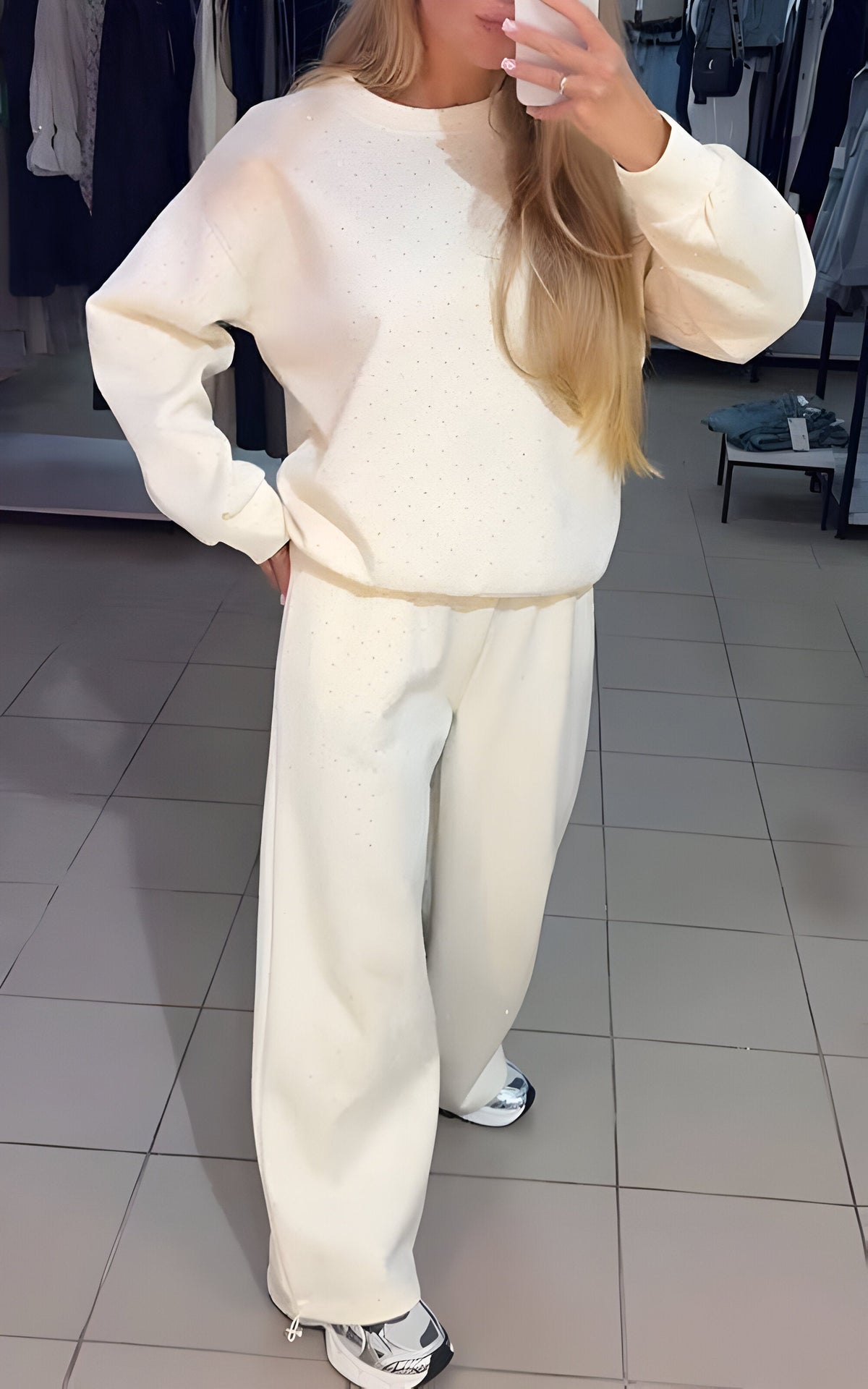 Phyllis | Diamond Set - White