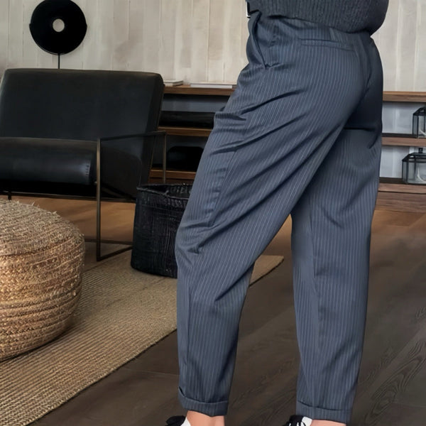 Jean | Elegant Figure-Flattering Striped Pants
